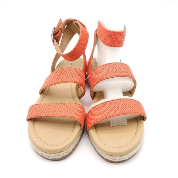 Lucky Brand Wensdei Womens 6M Coral Vada Woven Strappy Espadrille Sandal Strappy - Picture 4 of 8